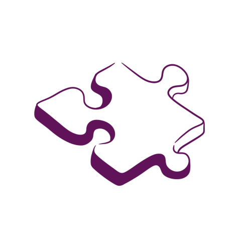 puzzle piece illustration outline